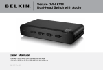 Belkin F1DN104F User manual