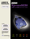 Microtech USB XpressSCSI User`s manual