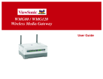 ViewSonic WMA100 - Wireless Media Adapter User guide