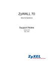 ZyXEL Communications ZyWALL 70 User guide