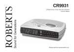Roberts CR9931 Specifications