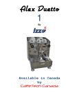 Available in Canada by CaffeTech Canada