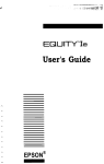 Epson Equity Ie Q50188015-1 User`s guide