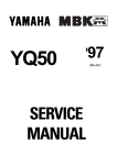 Yamaha T-50 Service manual