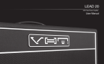 VHT Lead 20 User manual