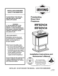Vermont Castings IRFSDV34 Operating instructions