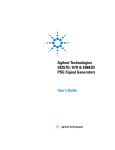 Agilent Technologies E8257C PSG User`s guide