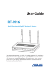 Asus RT-N16 User guide