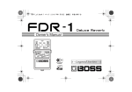 Roland FDR-1 Owner`s manual