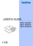 Brother MFC-440CW User`s guide