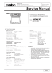 Clarion OHM 633 Service manual