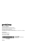 Proxima Ultralight S520 User`s guide