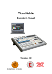Avolites Titan One Operator`s manual