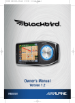 Alpine PMD-B100T - Blackbird - Automotive GPS Receiver Owner`s manual
