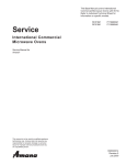 Amana P1199604M Service manual