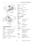 Epson PowerLite 703C Specifications