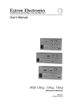 Extron electronics Universal Interfaces RGB 150xi User`s manual