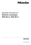 Miele KM 490 Operating instructions