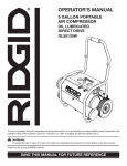 RIDGID OL50135W Operator`s manual