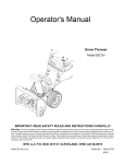 MTD E6C3H Operator`s manual