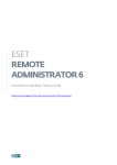 ESET Remote Administrator 6 Basic Setup Guide