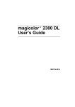 Minolta Magicolor 2300 DL User`s guide