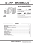 Sharp XL-55C Service manual