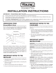 Viking DrawerMicro Drawer Micro Oven Installation manual