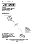 Craftsman Incredi-Pull 316.791920 Operator`s manual