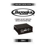 Bazooka CSA-2 Specifications