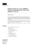 Cisco UBR904 - Router - EN Specifications