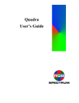 RGB Spectrum Quadra User`s guide