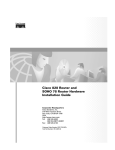 Cisco 828 - 828 Router - EN Installation guide