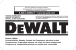 DeWalt D55695 Instruction manual