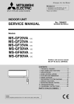 Mitsubishi Electric MS-GF60VA Service manual