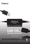 Roland UM-ONE Manual