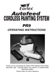 Earlex ASG55 Operating instructions