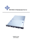 MSI MS-9246 1U Instruction manual