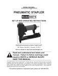 Central Pneumatic 66874 Operating instructions