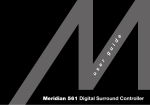 Meridian DSP6000C User guide