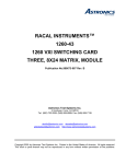 Racal Instruments TA.1816 Technical data