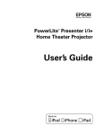 Epson PowerLite Presenter i/i+ User`s guide