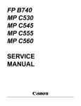 Canon MultiPass C560 Service manual