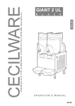 Cecilware Giant 2-UL Operator`s manual