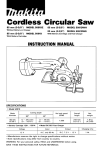 Makita 5091DZ Instruction manual