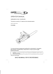 EarthWise CCS30008 Operator`s manual