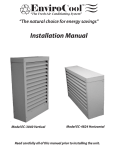 EnviroCool EC-4824 Installation manual