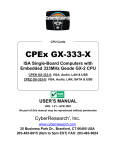 CyberResearch GDO 18 User`s manual