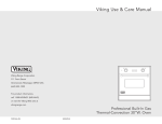 Viking Vgso100ss Use And Care Manual