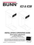 Bunn IC3 & IC3B Service manual